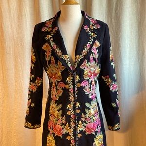 Heavily Embroidered Vintage Coat
